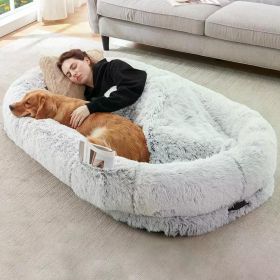 Suitable for People and Pets for Naps and Naps Big Dog Bed Pillow Kittens Goods Puppy Animal Products Winter Pet Bed Accessories
