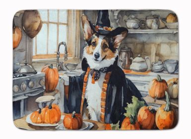Corgi Fall Kitchen Pumpkins Memory Foam Kitchen Mat Machine Washable Anti-Fatigue Mat Cushion Comfort Bath Mat or Kitchen Rug