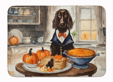 Boykin Spaniel Fall Kitchen Pumpkins Memory Foam Kitchen Mat Machine Washable Anti-Fatigue Mat Cushion Comfort Bath Mat or Kitchen Rug