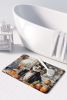 Corgi Fall Kitchen Pumpkins Memory Foam Kitchen Mat Machine Washable Anti-Fatigue Mat Cushion Comfort Bath Mat or Kitchen Rug