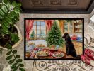 Irish Water Spaniel Christmas Cookies Doormat Front Door Mat Indoor Outdoor Rugs for Entryway, Non Slip Washable Low Pile, 24H X 36W