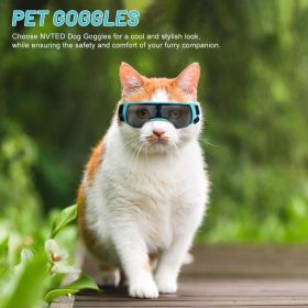 Dog And Cat Goggles Sunglasses Small Dog Puppy Windproof And UV-Proof Glasses Adjustable Lightweight Anti-Fog Dog Goggles Suitable For Small Dogs (Option: Default)